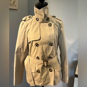 Forever 21 Structured Double Breasted Belted Trench Coat Medium Beige Pockets.
